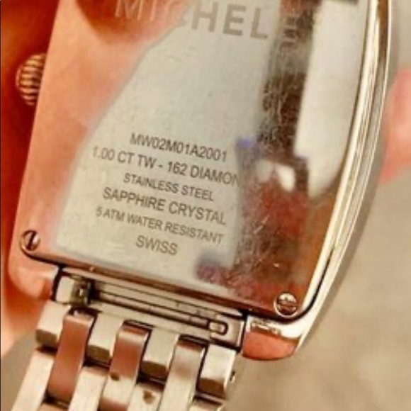 Michele watch Diamond sapphire silver main image 6